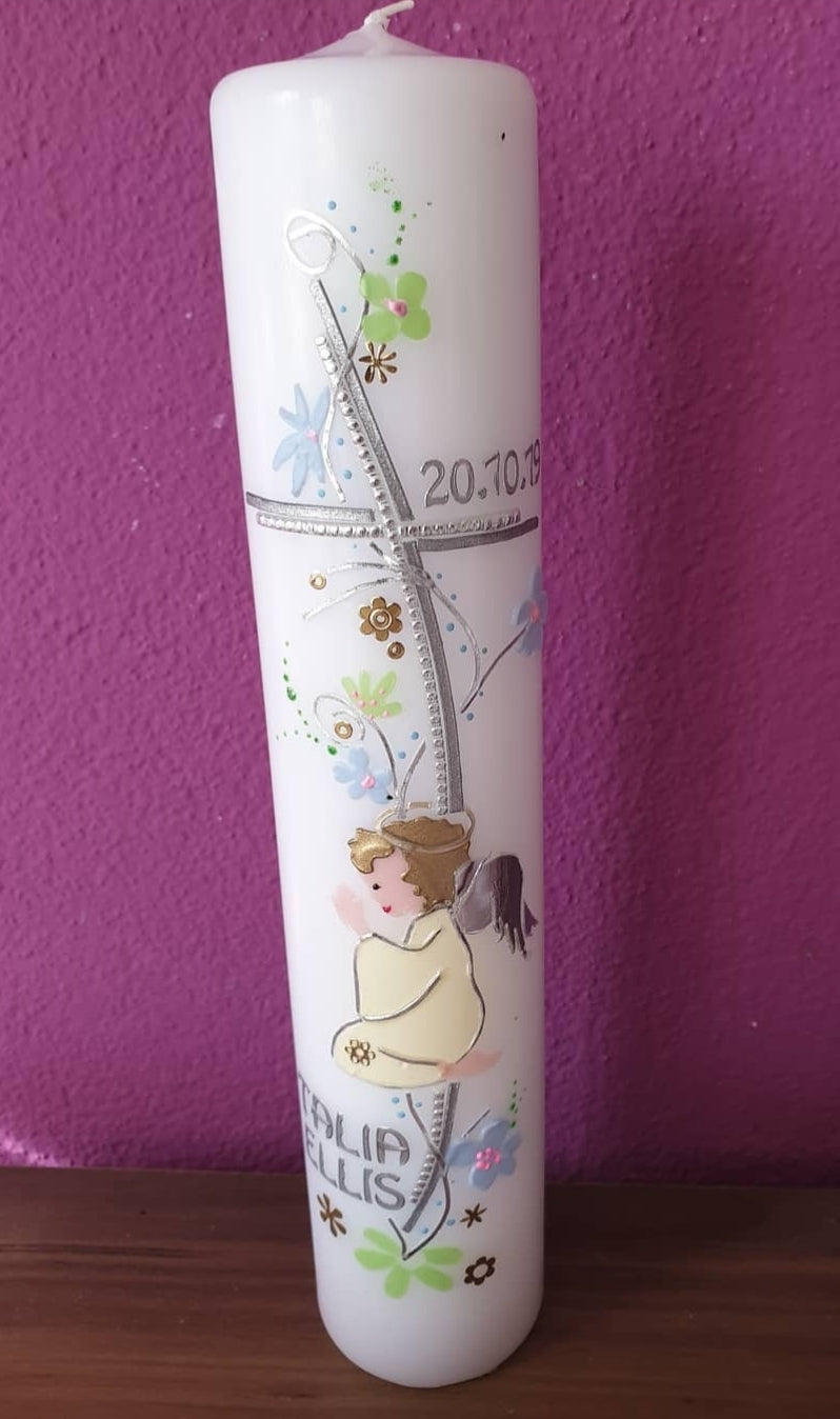 Taufkerze "betender Engel"