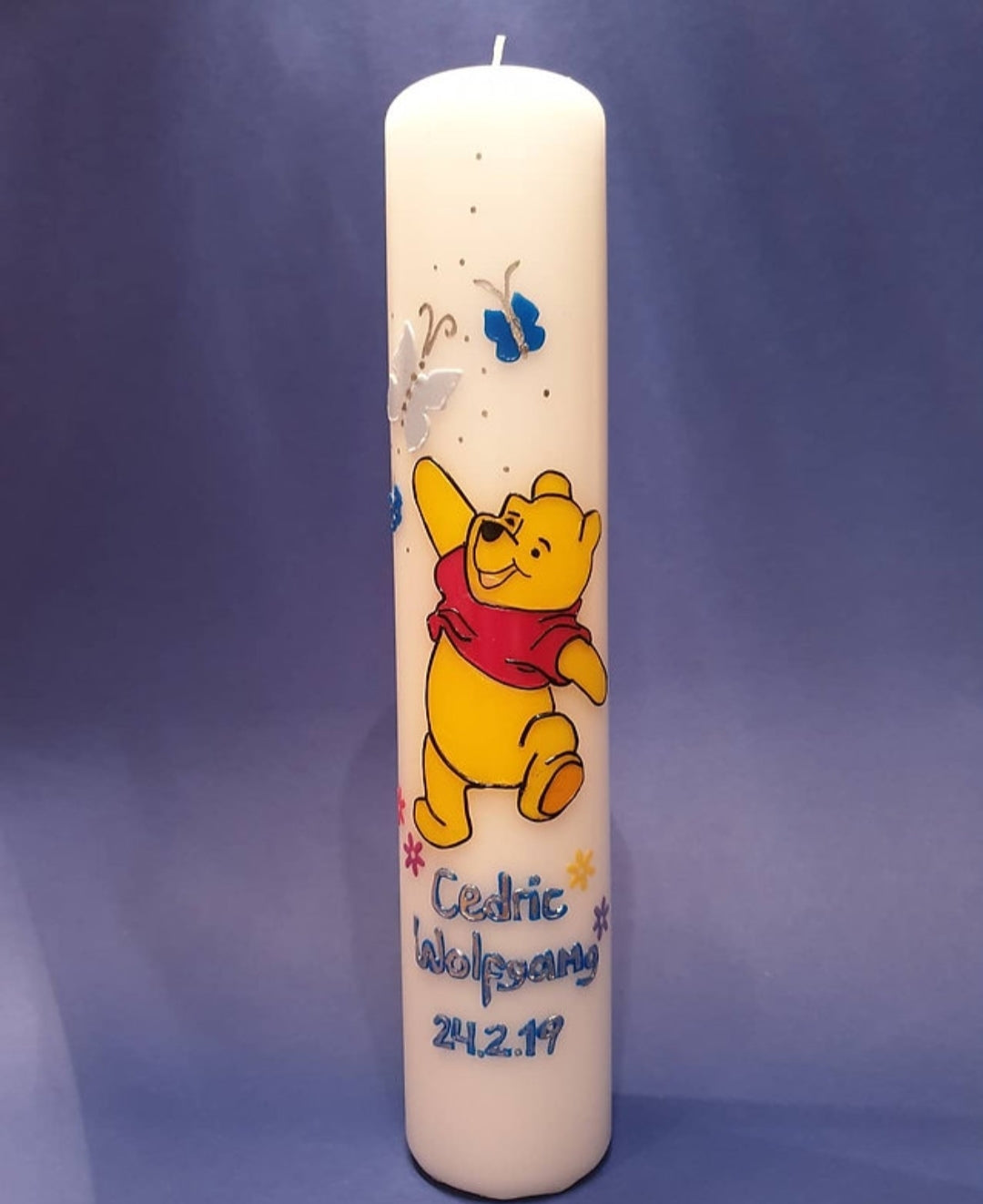 Taufkerze Winnie the Pooh